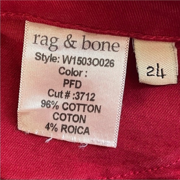 Rag&bone Red Skinny Legging Jeans for Intermix - Picture 8 of 11